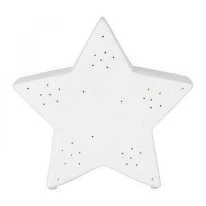 Lampe veilleuse étoile en porcelaine blanche 1 (1) led