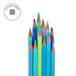 Set de 12 crayons de couleur legami cyan