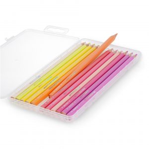 Set de 12 crayons de couleur legami magenta boite