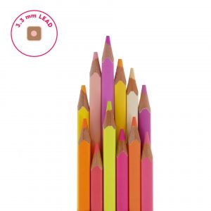 Set de 12 crayons de couleur legami magenta boite