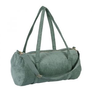 sac-weekend-funky-vert foncé velours cotelé