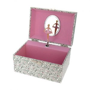 Boîte à bijoux fleurie musicale avec danseuse 32453 (1)