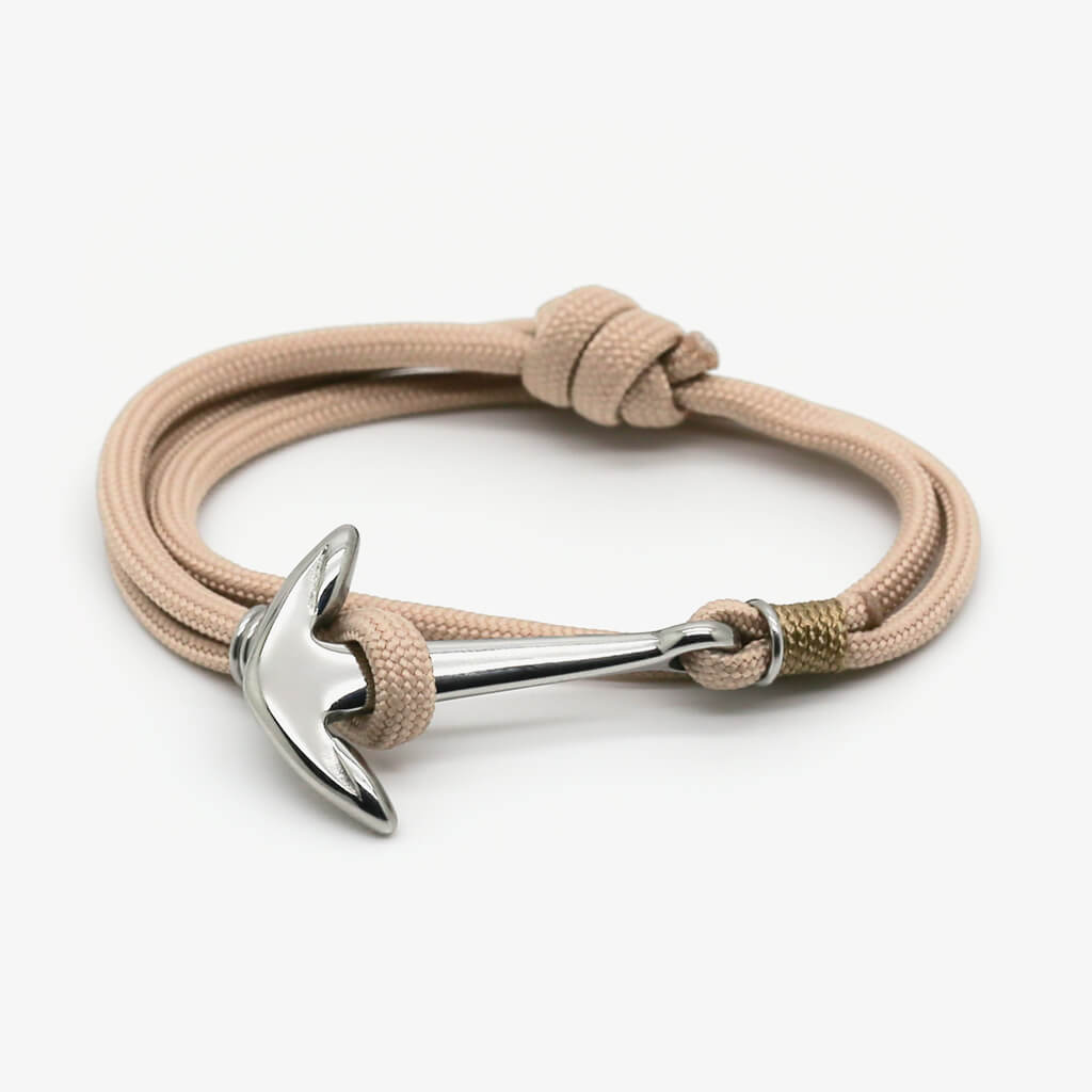 monzémaré bracelet corde ancre-authentique 2 tours beige (4)