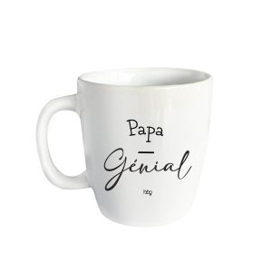 tasse blanche personnalisée - papa génial (1)
