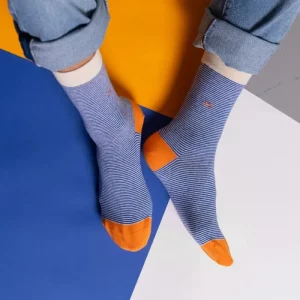 chaussettes en coton rayées marin billybelt (1)