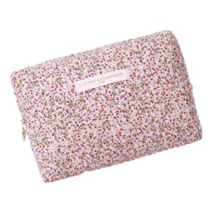 grande trousse de toilette matelassée imprimée baies roses la petite cachottiere (1) (1)