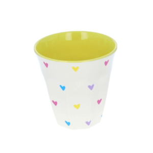 verre en mélaminé 25 cl crème coeurs multicolores le petit souk (2) (1)