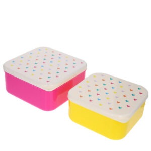 33794-lunchbox-coeur lot de 2 boites a gouter coeurs multicolores le petit souk (1)