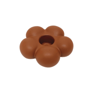 bougeoir en céramique fleur marron