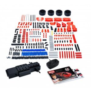 Coffret DIY 2 voitures de sport rouge télécommandées à assembler buki (2) (1)