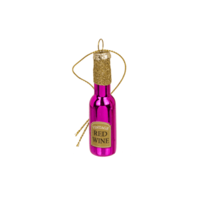 Suspension en verre à accrocher Bouteille d'alcool vin rouge (1)