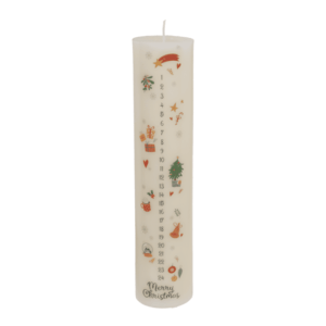 bougie ronde de l'avent de noel coloré (1)