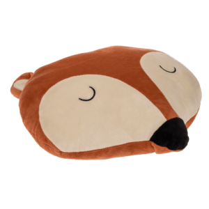 coussin polyester tête de renard orange et beige (1) (1)