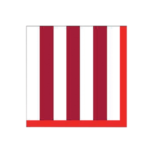 20 serviettes en papier recyclé Rayures rouges et blanches (2) (1)