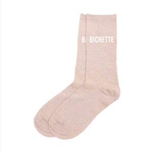 CD9358V01chaussettes unies pailletées 36-41 bichette rose clair