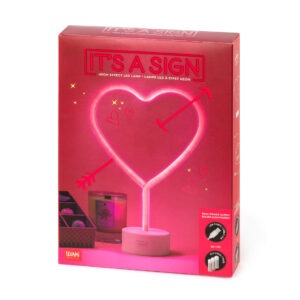 LL0003 lampe a poser effet néon coeur rose legami (3)