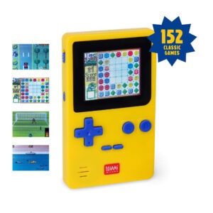 SAS0001 mini console de jeu arcade jaune legami (1)