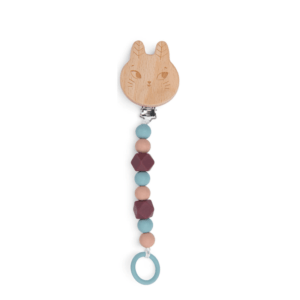 attache tétine bois et silicone chat bleu rose moulin roty (1)