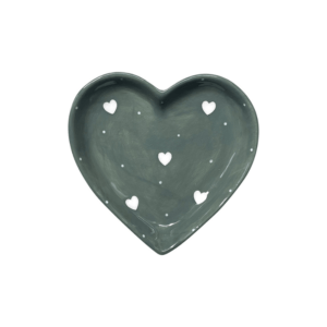 coeur vide poche en céramique vert d'eau et vert canard (2)