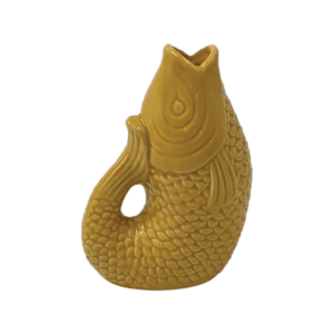 vase céramique poisson petit safran opjet
