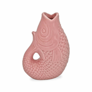 vase céramique poisson rose opjet