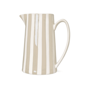 vase pichet rayé céramique sable pm 1 litre opjet (1)