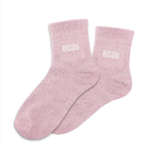 CD8425V23 chaussettes pailletées rose clair message bisou (1)