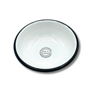 bol émaillé blanc et noir mas du roseau (1)