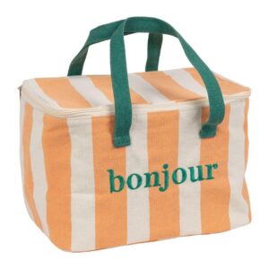 sac isotherme lunch bag rayé sema corail bonjour (1)