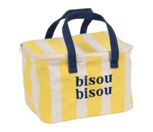 sac isotherme lunch bag rayé sema jaune bisou bisou (1)