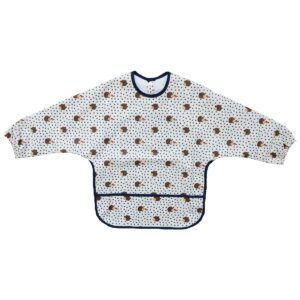 33768 Bavoir tablier enduit manches longues 1-3 ans herisson le petit souk (2)