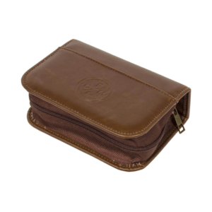38-2F-015_1 COFFRET CIRAGE DANS TROUSSE SIMILI MARRON (1)
