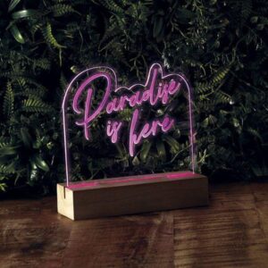 43-2L-012 lampe acrylique led paradise is here