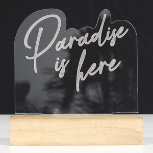 43-2L-012 lampe acrylique led paradise is here