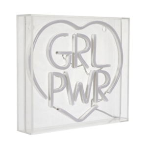 44-1L-006 lampe led acrylique effet néon girl power rose (1) (1)
