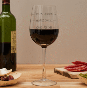 Verre à vin humeur du jour bonne mauvaise journée le studio (1)