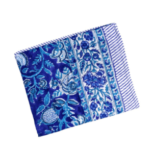 foulard 100 x 100 en coton la ptite cachottiere duo de bleus