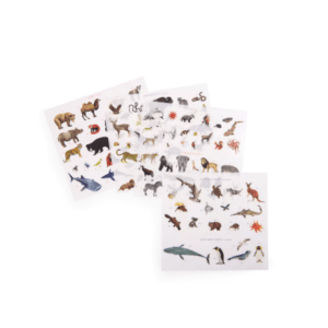 Décalcomanies + mappemonde Animaux du monde moulin roty (1)