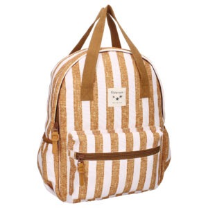 KR0 sac a dos enfant grand kidzroom bb&co rayures caramel (1)