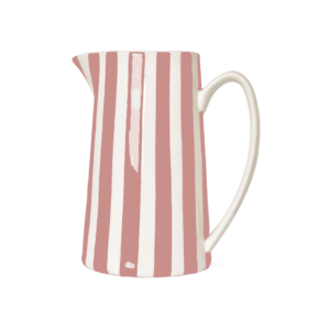 Pichet rayé 1L GM rose clair opjet (1)