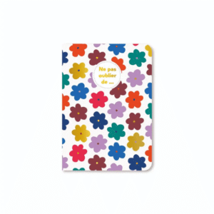 carnet souple a6 cartes d'art fleurs ne pas oublier de (1)