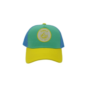 casquette filet colorée enfant broderie espace to the wild tricolore vert bleu jaune samba (1)