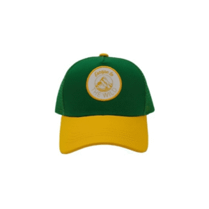 casquette filet colorée enfant vert & orange broderie espace to the wild samba