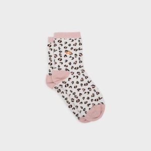 chaussettes léopard pailletées blanche 37-40 coton peigné billy belt (4) (1)