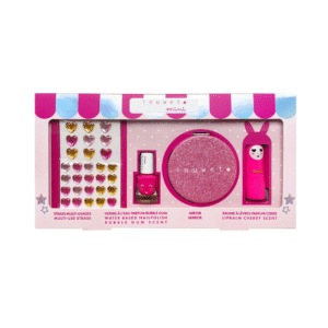 coffret glitter rose inuwet miroir vernis baume et strass