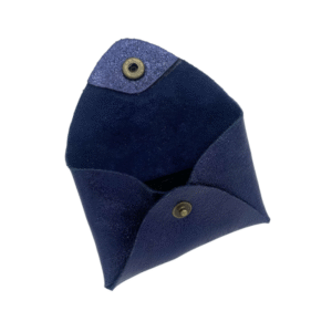 porte-cartes mini en cuir brillant à pression marine (1)