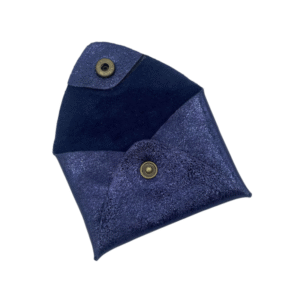 porte-cartes mini en cuir brillant à pression marine (1)