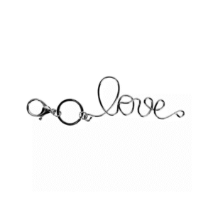 porte clés love noir mot manuscrit (1)