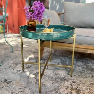 trepied métal plateau table berbere doré bazardeluxe (2) (1)
