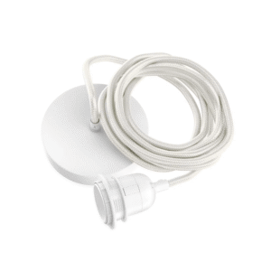 Suspension douille métal câble tissu blanc opjet (2) (1)